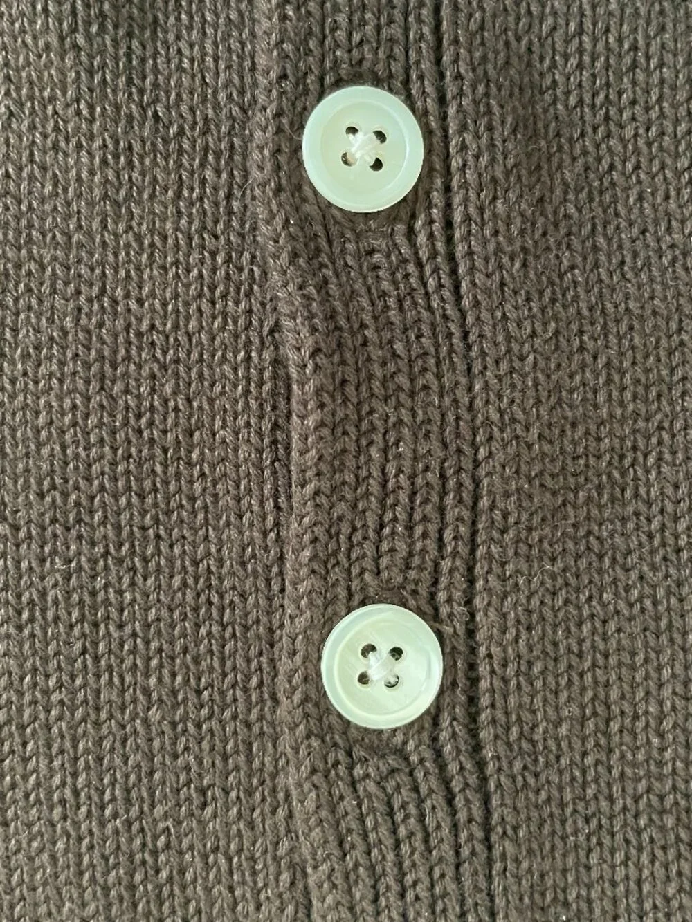 GAP 100% Cotton Cropped Cardigan Sweater Vest Button Front Terra Brown XXS EUC - Picture 5 of 10